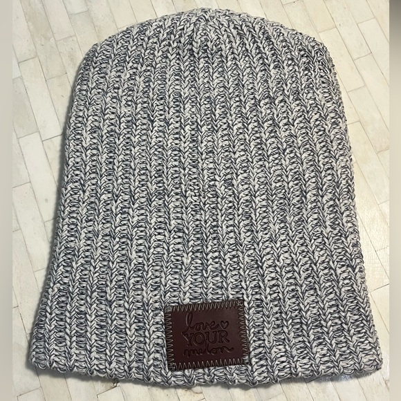 Love Your Melon Accessories - Love Your Melon Light Blue Speckled Knit ‘Classics’ Beanie